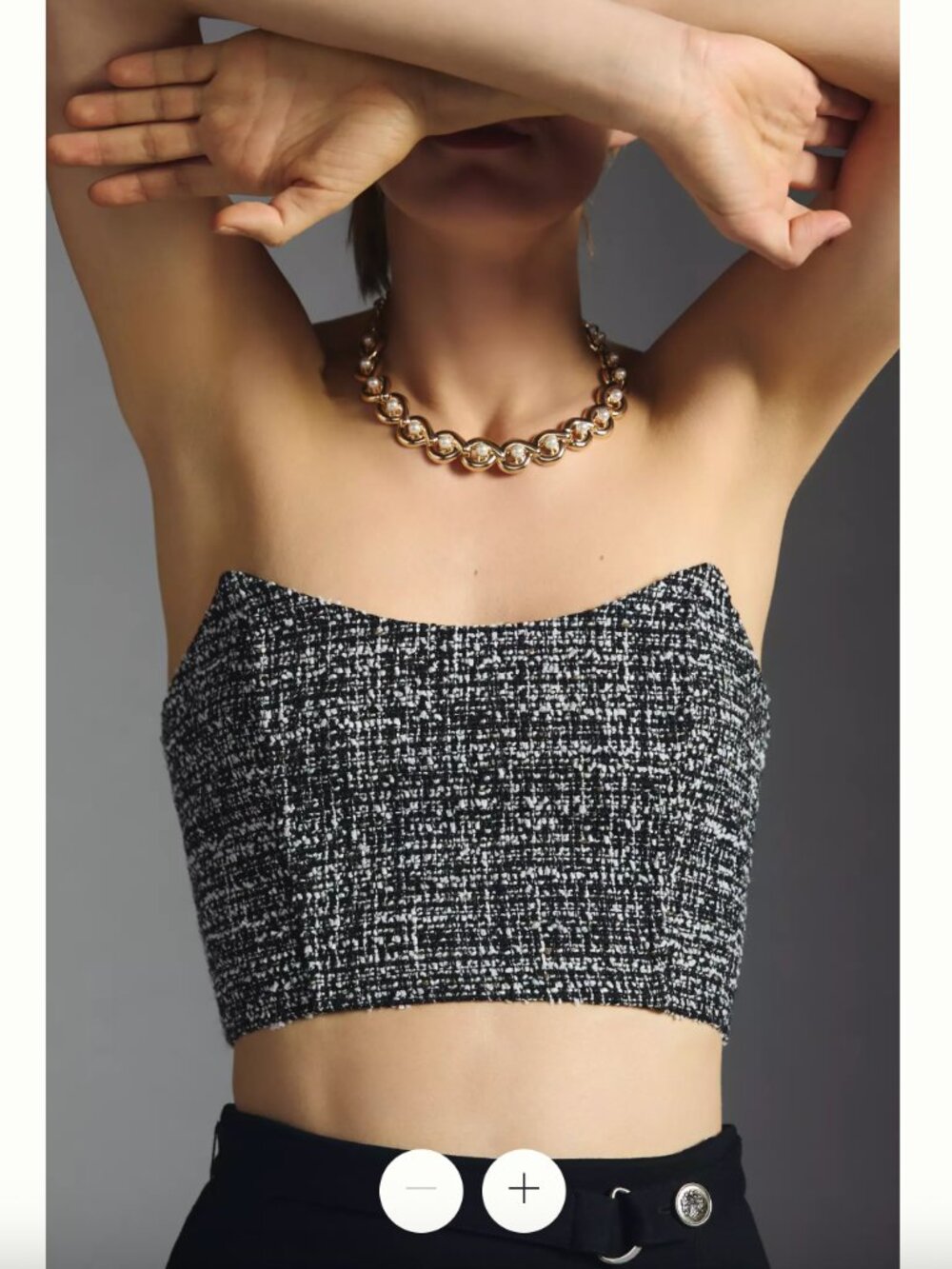 NWT Anthropologie En Saison Noelle Bustier Top 1X